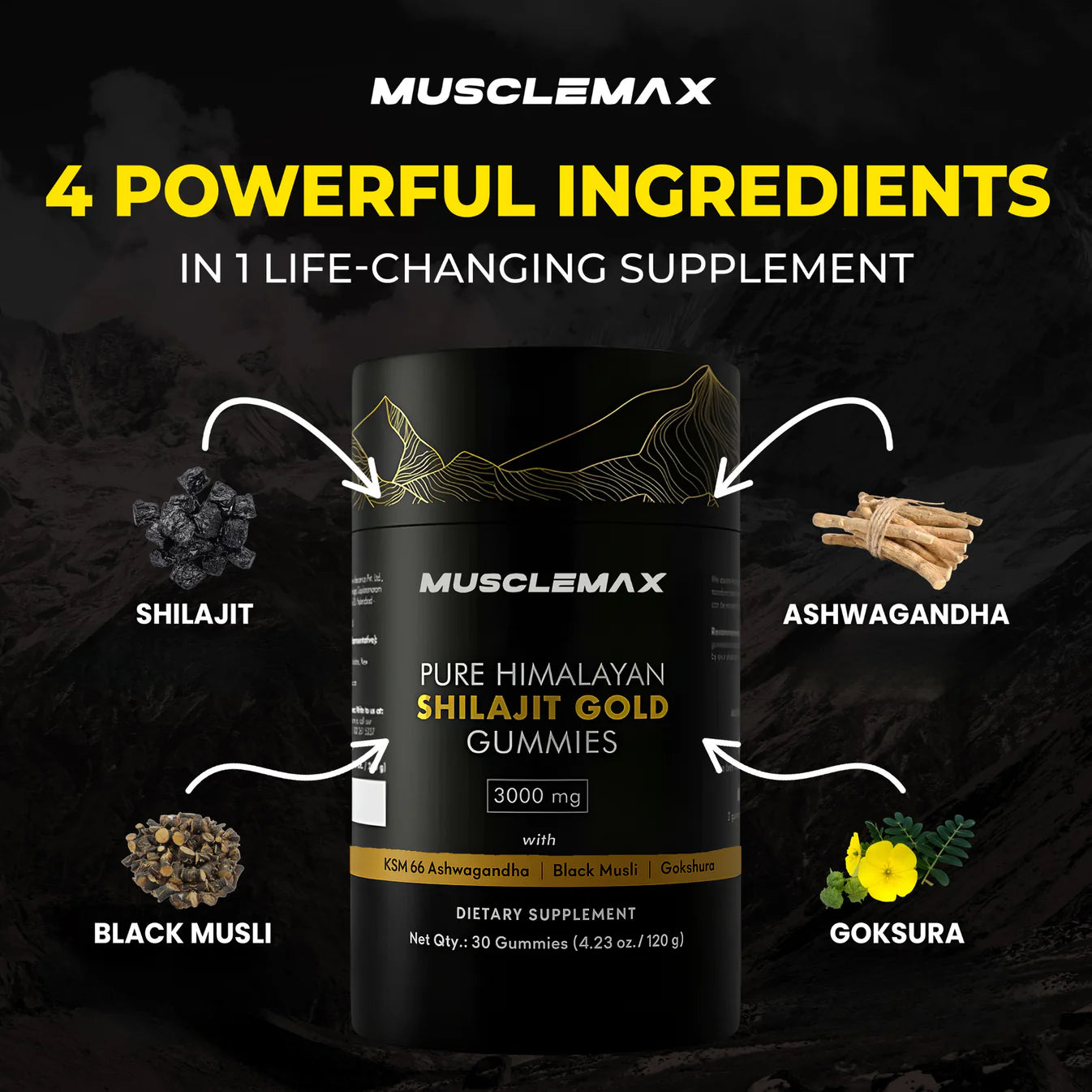 MuscleMax™ Pure Shilajit Gummies